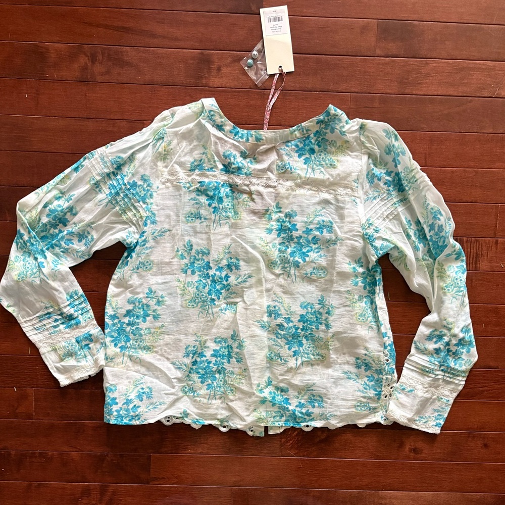 NWT LoveShackFancy Mauro Floral Top - Picture 3 of 6